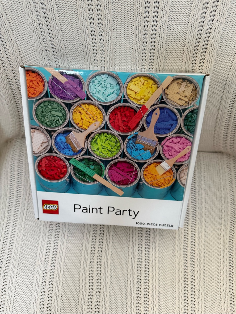 Lego Paint Party Puzzle - Red, Blue, Yellow, Green, Pink, Purple, Orange, Tan